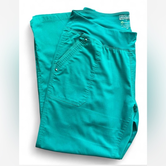 Healing Hands Purple Label Green Scrub Pants Large Petite - Picture 4 of 4